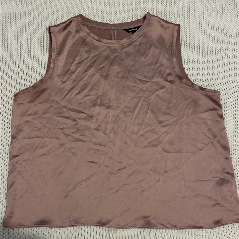 Express Taupe Sleeveless Top